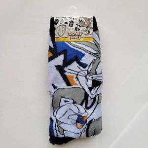 Looney Tunes Mens Socks 2 Pairs Size 6-12 NWT